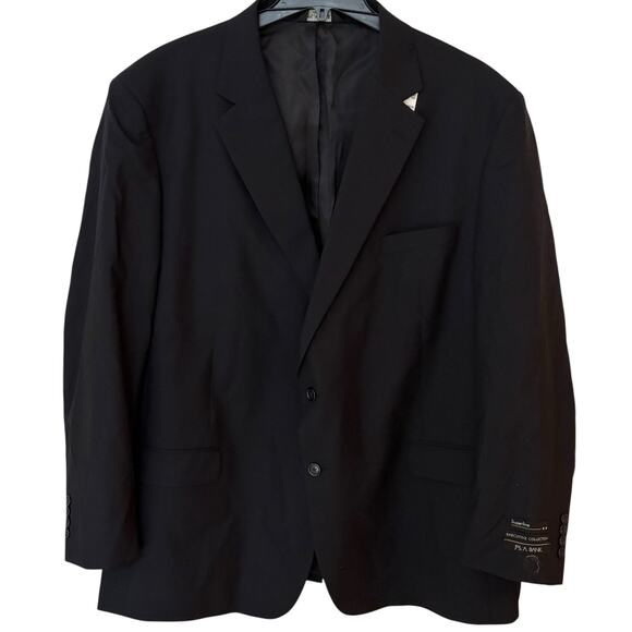 Jos. A. Bank Men's Dark Blue Blazer Size 54R 100% Wool Sport Coat Superfine* - Picture 1 of 9